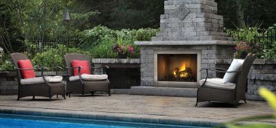 42" Napoleon Riverside Clean Face Outdoor Fireplace - GSS42CFN
