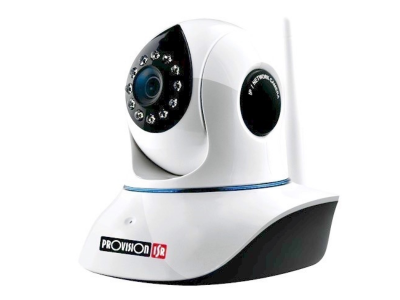 Provision ISR 2MP 355°Pan/120° Tilt WiFi PNV Fixed 3.6mm Lens with 10m IR Camera in White - PV-PT-838