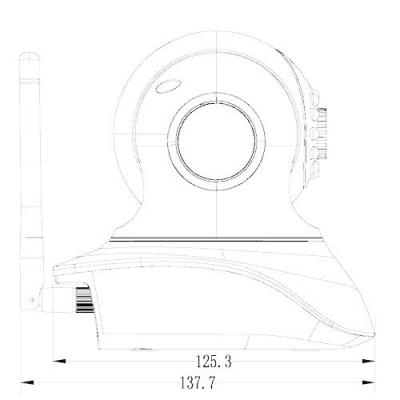 Provision ISR 2MP 355°Pan/120° Tilt WiFi PNV Fixed 3.6mm Lens with 10m IR Camera in White - PV-PT-838