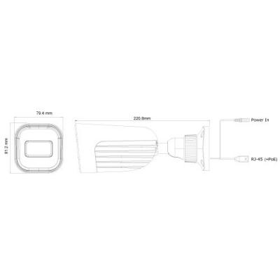 Provision ISR 2MP Bullet S-Sight IP VF 2.8-12mm Lens with 40M IR Camera in White - PV-I4-320IPS-VF