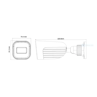 Provision ISR 4MP Bullet Smart Sight Active Deterrence IP MVF 2.8-12mm Lens with 40M IR Camera in White - PV-I4-340AD-MVF