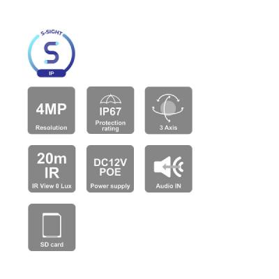 Provision S-Sight v2 Series 4MP IP Camera - PV-DI-340IPS28