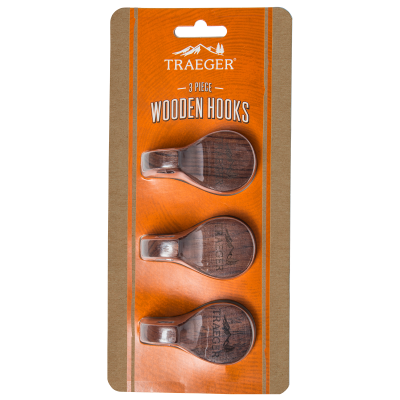 Traeger Grill Hopper Magnetic Wooden Hooks - 3 Piece - BAC419