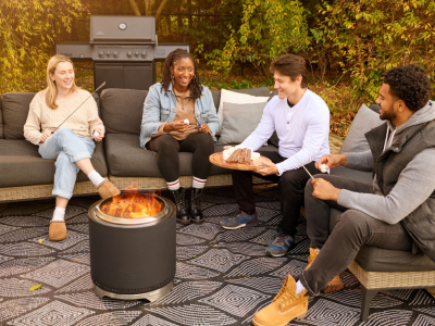Napoleon Medium Timberwolf Phantom Wood Fire Pit - NWFPMTI-PHM