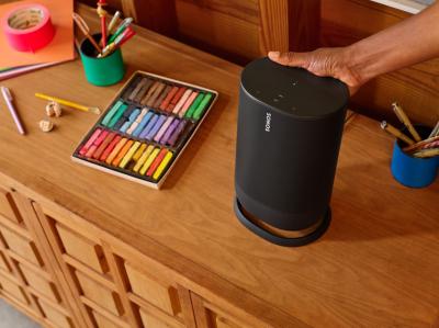 Sonos Move Wireless Smart Speaker w/ Amazon Alexa and Google Assistant Built In - Black